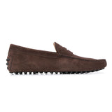 Brown Suede Alcalde Penny Driving Loafers