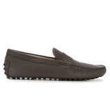 Brown Leather Burgos Driving Loafers