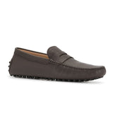 Brown Leather Burgos Driving Loafers