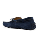 Navy Blue Suede Alcalde Driving Loafers