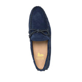 Navy Blue Suede Alcalde Driving Loafers