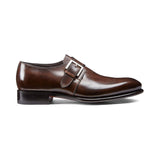 Flat Feet Shoes - Brown Leather Bromley Monk Straps with Arch Support