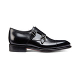 Height Increasing Black Leather Castle Monk Straps
