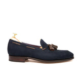 Flat Feet Shoes - Blue Suede Warwick Loafers with Arch Support