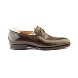 Height Increasing Goodyear Welted Barcelos Olive Green Leather Loafer With Violin Leather Sole