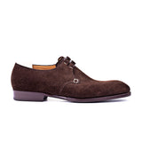 Height Increasing Goodyear Welted Sardoal Brown Suede Derby Loafer With Violin Leather Sole