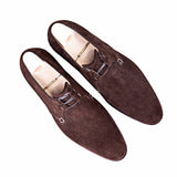 Goodyear Welted Sardoal Brown Suede Derby Loafer With Violin Leather Sole