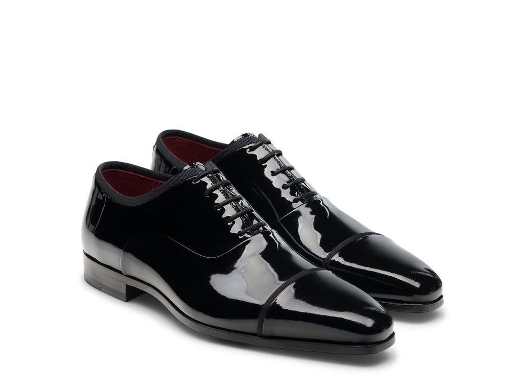 Black Patent Leather Maubara Lace Up Oxfords