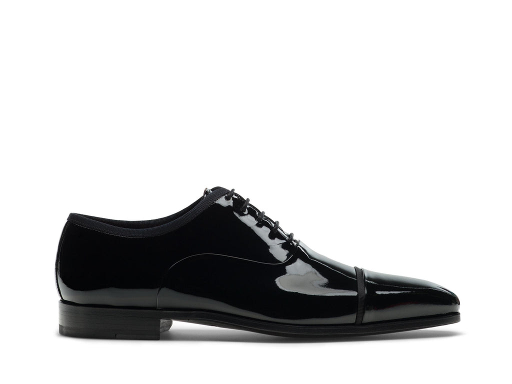 Black Patent Leather Maubara Lace Up Oxfords