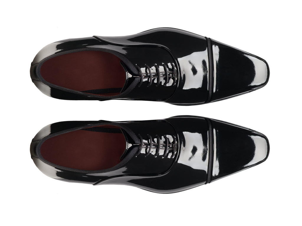 Black Patent Leather Maubara Lace Up Oxfords