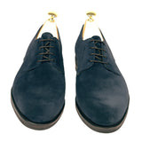 Navy Blue Suede Holstein Derby Shoes