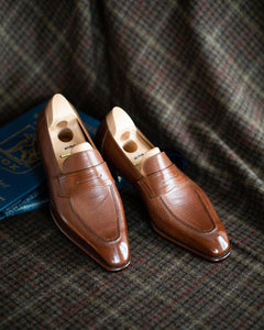 Tan Leather Evander Penny Loafers