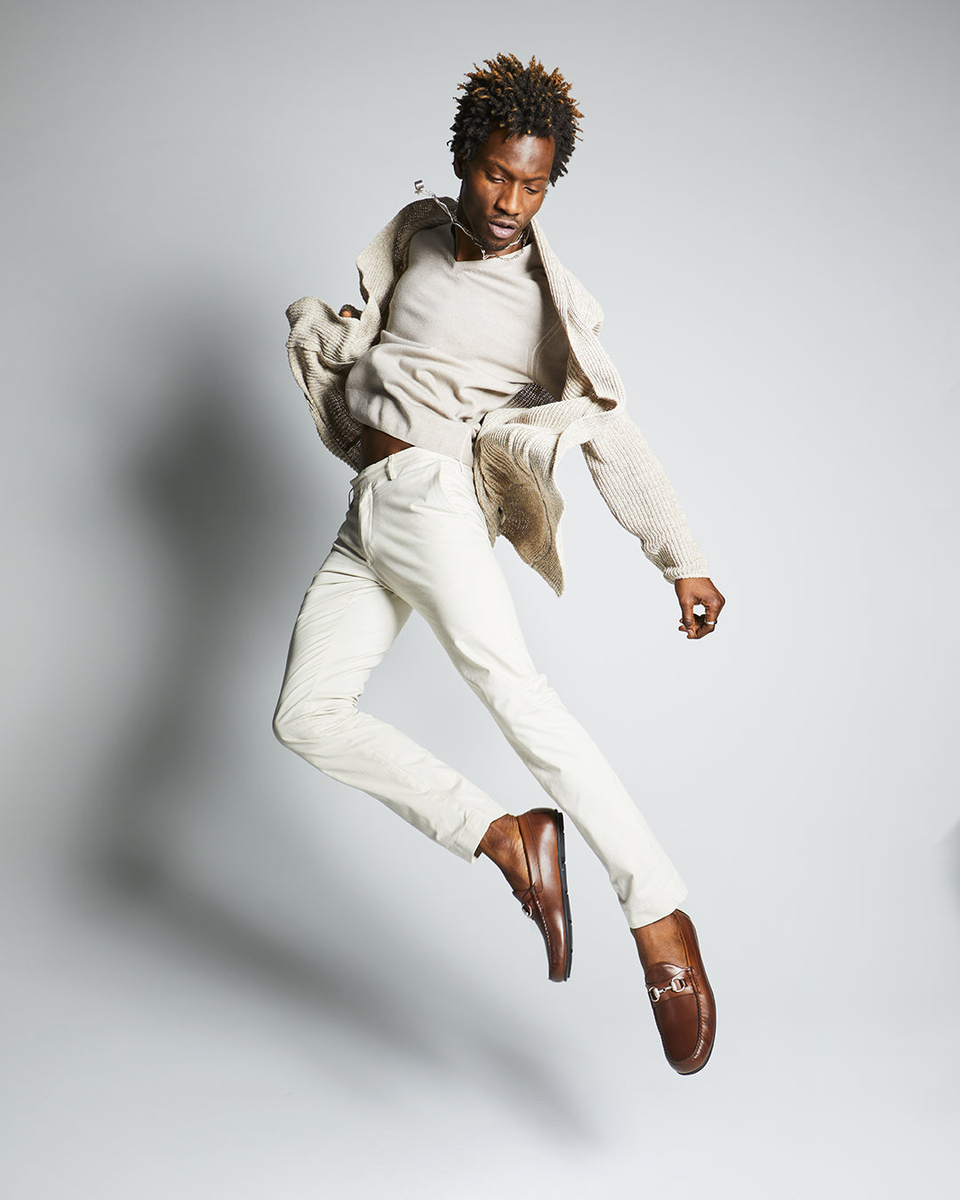 Tan Leather Calypso Slip On Horse Bit Loafers - SS23