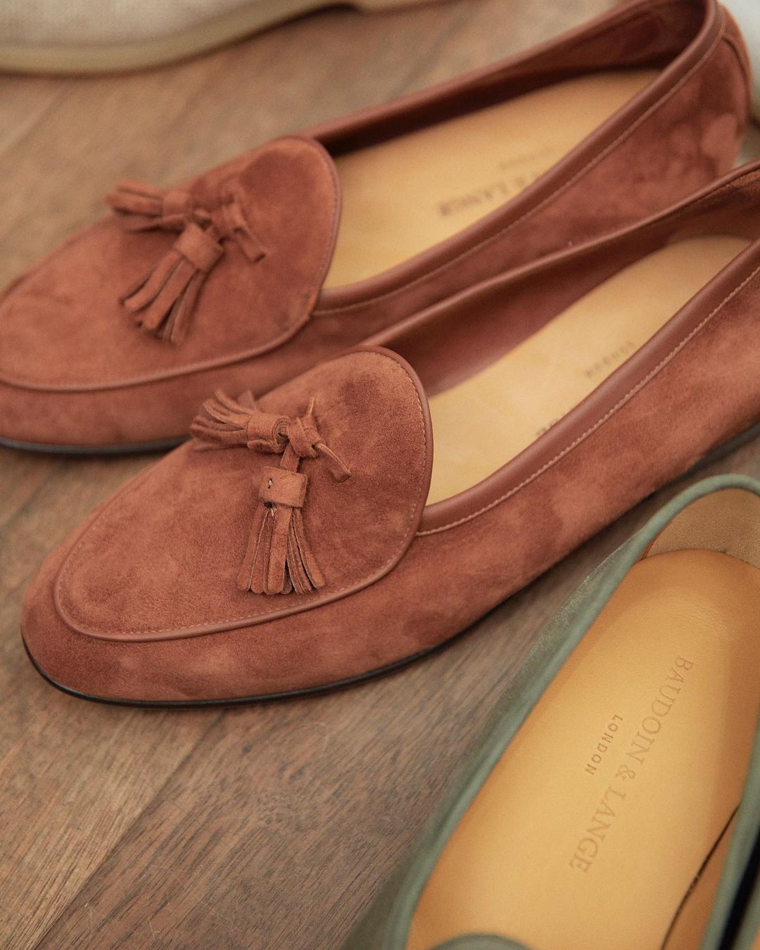 Light Tan Suede Callista Loafers 