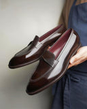 Brown Leather Nereida Love Knot Loafers