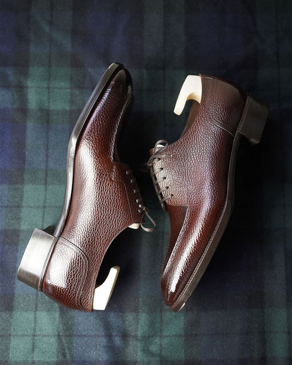 Brown Leather Leontine Derby Shoes