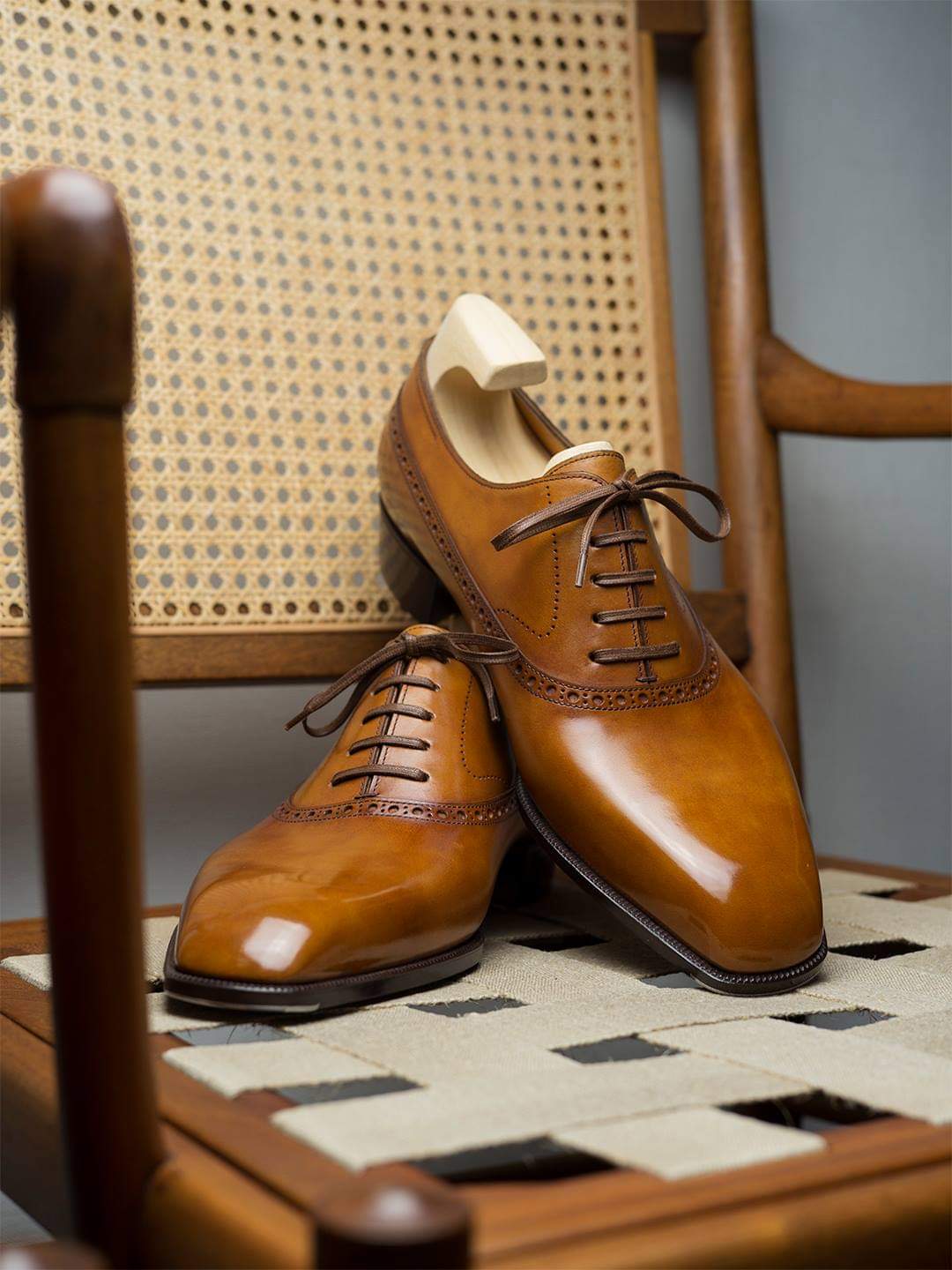 Tan Leather Maelis Oxfords 