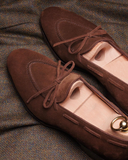 Brown Suede Carmona Loafers