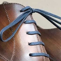 Blue Flat Dress Shoes Laces