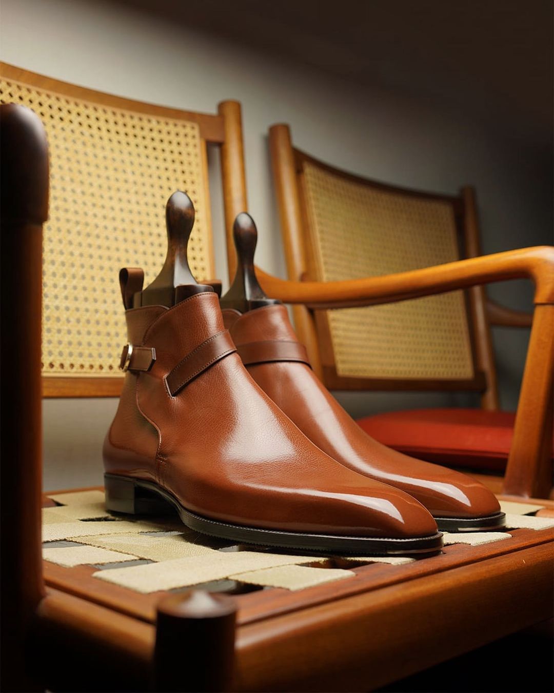 Tan Leather Albon Slip On Jodhpur Boots