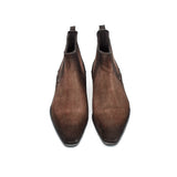 Goodyear Welted Cadaval Brown Suede Chelsea Boot with Violin Leather Sole
