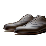 Flat Feet Shoes - Olive Green Leather Gedling Brogue Oxfords with Arch Support