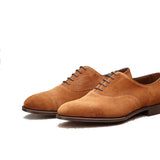 Flat Feet Shoes - Tan Suede Ruxley Oxfords with Arch Support