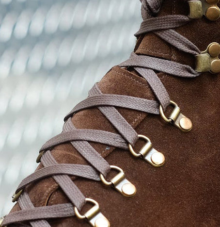 Brown Flat Laces for Combat Boots