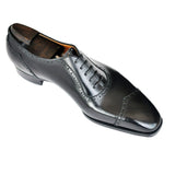 Black Leather Cheshire Oxford Shoes