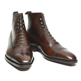 Brown Leather Clifton Lace Up Boots