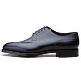 Height Increasing Black Leather Hamlet Derby Shoes