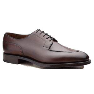 Height Increasing Brown Leather Hamlet Derby Shoes