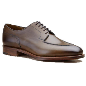 Flat Feet Shoes - Olive Green Leather Hamlet Derby Shoes with Arch Support