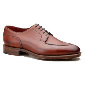 Height Increasing Fire Tan Leather Hamlet Derby Shoes