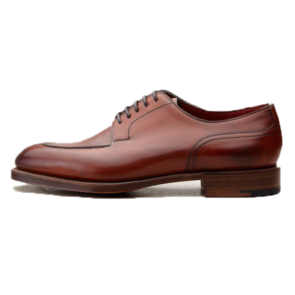 Height Increasing Fire Tan Leather Hamlet Derby Shoes
