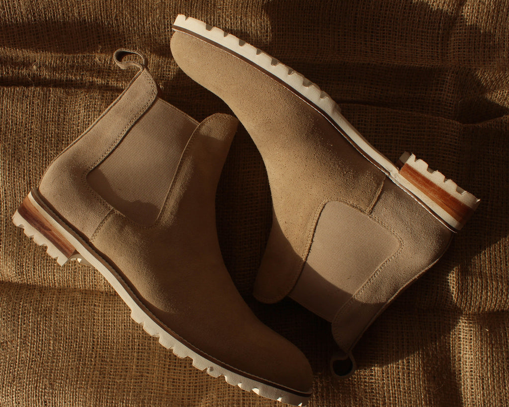 Brown Leather Ferneto Chunky Chelsea Boots