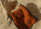 Tan Suede Ferneto Chunky Chelsea Boots