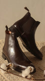 Brown Leather Ferneto Chunky Chelsea Boots