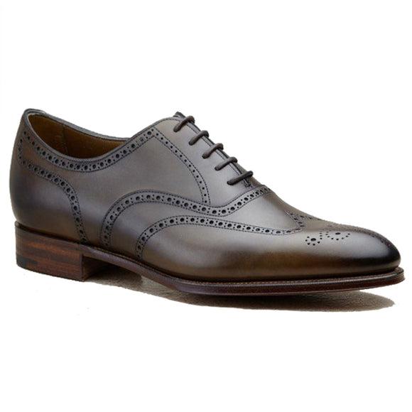 Height Increasing Olive Green Leather Wealden Oxfords