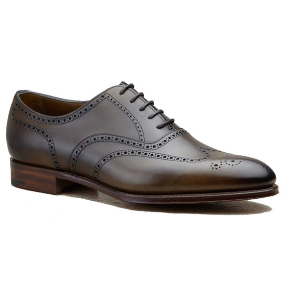 Flat Feet Shoes - Olive Green Leather Wealden Oxfords with Arch Support