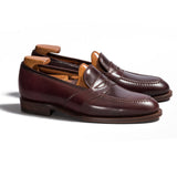 Flat Feet Shoes - Brown Leather Scotia Loafers with Arch Support