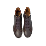 Height Increasing Brown Leather Angus Sneaker Boots