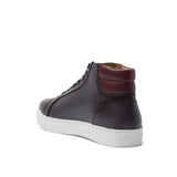 Height Increasing Brown Leather Angus Sneaker Boots