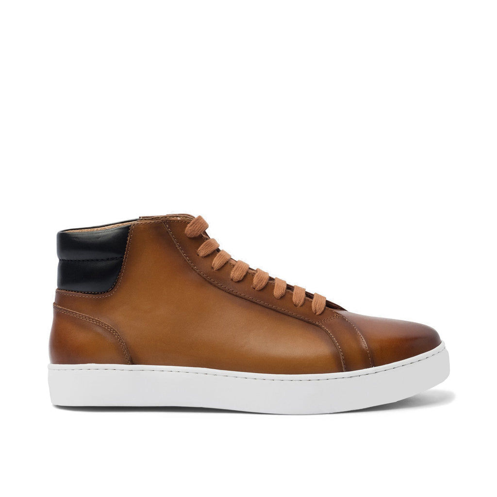 Height Increasing Olive Green Leather Woodford Balmoral Toe Cap Oxfords