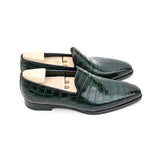 Goodyear Welted Sardoal Emerald Green Leather Loafer With Violin Leather Sole