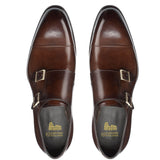 Height Increasing Brown Leather Castle Monk Straps