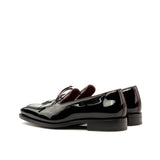 Goodyear Welted Sabugal Black Patent Laced Loafer With Violin Leather Sole