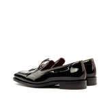 Flat Feet Shoes - Goodyear Welted Sabugal Black Patent Laced Loafer With Violin Leather Sole with Arch Support
