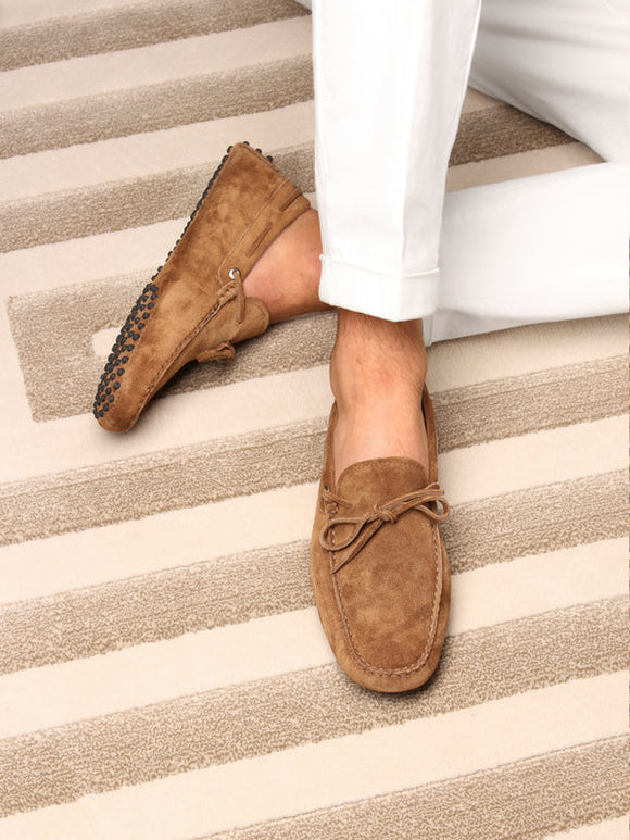 Tan Suede Ophelia Driving Loafers - SS23