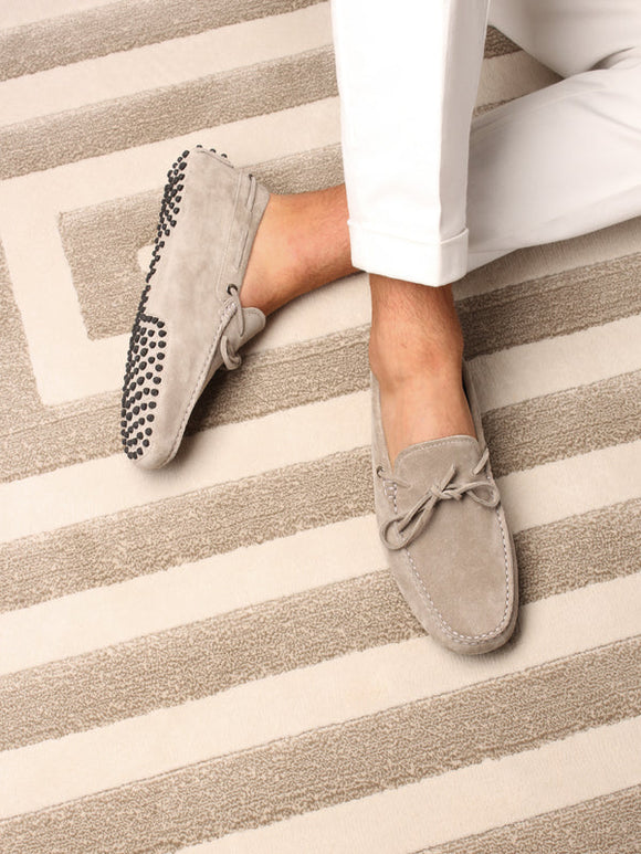Grey Suede Ophelia Driving Loafers